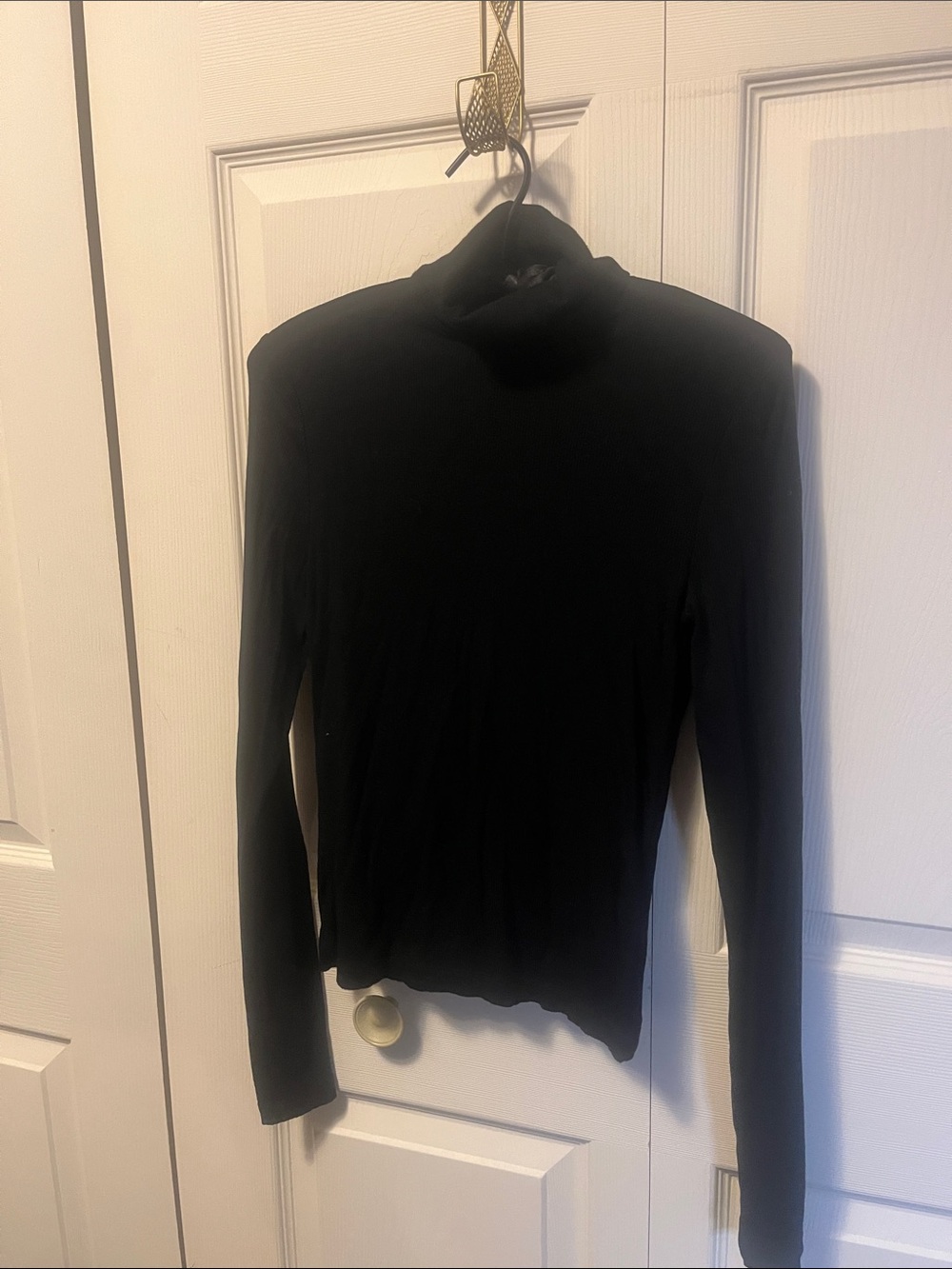 H&M Black Long Sleeve Turtleneck Top